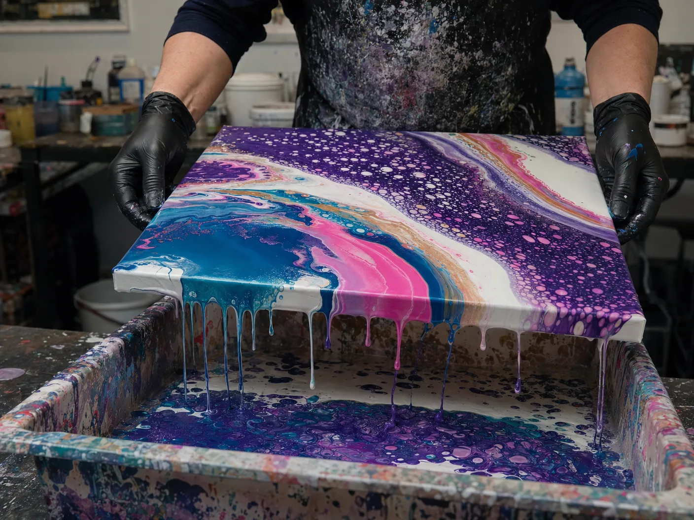 流體畫 導師一對一教學｜Fluid Art Workshop 香港