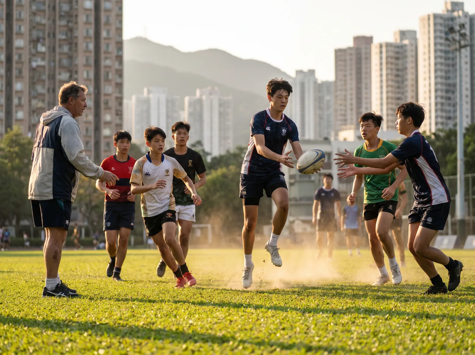 旗幟欖球 到校教學場景|Tag Rugby 課程 教育合作案例