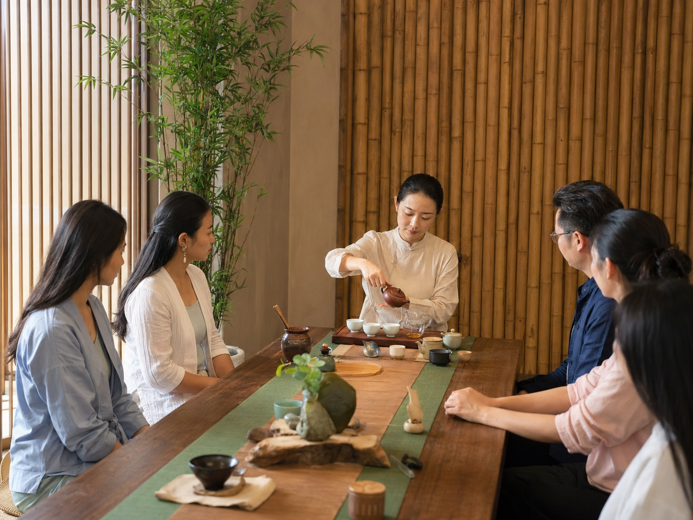 茶藝課程 學員完成作品｜結合 crystal singing bowl 與 魚菜共生 主題